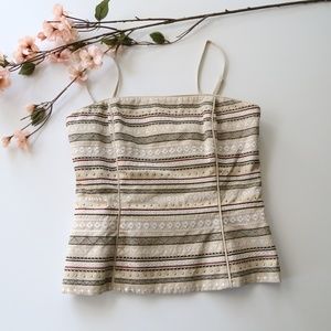 White House Black Market Corset Bustier Top